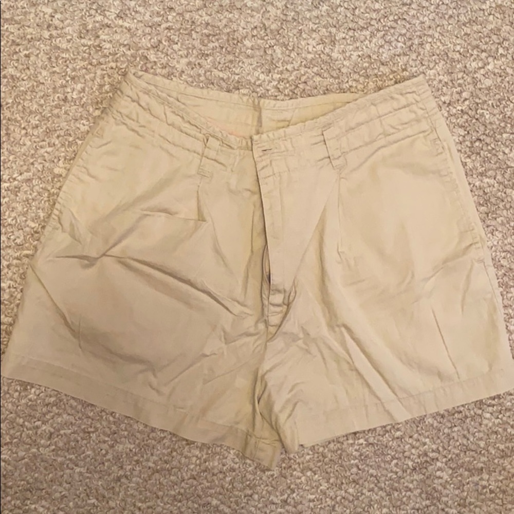 Tan size 6 dress shorts